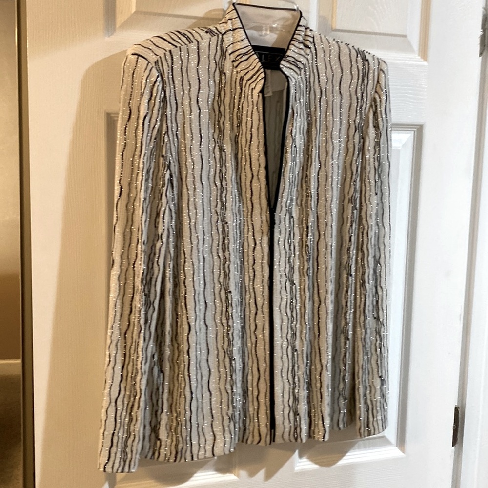 Alex Evening Black and Silver Jacket